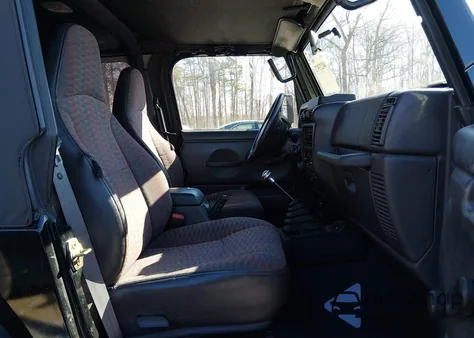 1999 Jeep Wrangler Sport from USA, damaged, VIN 1J4FY19S4XP404542